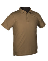 Polo tactique Mil-Tec à séchage rapide en polyester avec poches de bras et porte-stylo
