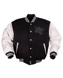 Blouson Mil-Tec NY Baseball ouaté 200 g/m² avec manches en similicuir et bords-côtes