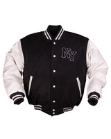 Blouson Mil-Tec NY Baseball ouaté 200 g/m² avec manches en similicuir et bords-côtes