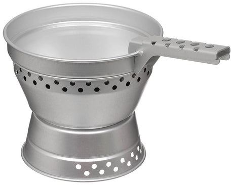 Popote Fox Outdoor Premium en aluminium 1,5 L avec réchaud à alcool et pare-vent