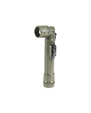 Lampe torche coudée à LED type US Mil-Tec 16 cm sur 2 piles AA avec quatre filtres
