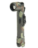 Lampe torche coudée à LED type US Mil-Tec 21 cm sur 2 piles D avec quatre filtres