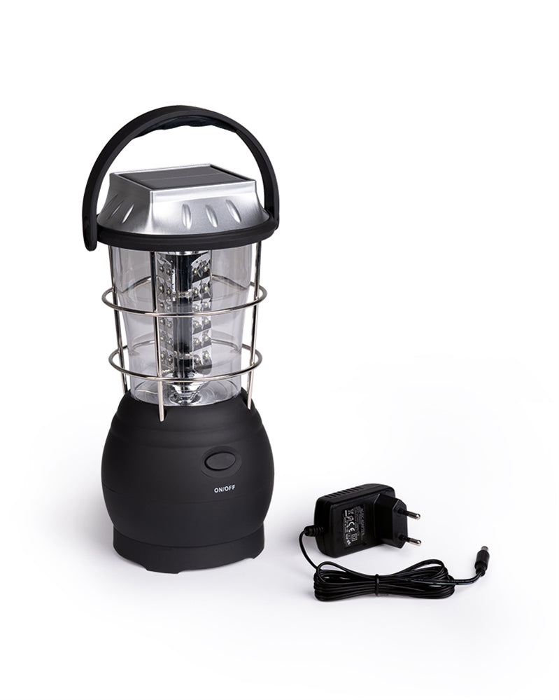 Lanterne Mil-Tec 3-Way 100 lumens 36 LED rechargeable secteur, solaire ou manivelle