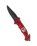 Couteau pliant de secours Mil-Tec Rescue lame 420 de 8,5 cm coupe-sangle et brise-vitre