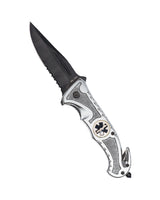 Couteau pliant de secours Mil-Tec Rescue lame 420 de 8,5 cm coupe-sangle et brise-vitre