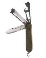 Couteau pliant multifonctions type armée espagnole Mil-Tec lame 7,5 cm avec scie et clé