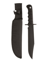 Couteau à lame fixe Mil-Tec lame Bowie 22,5 cm acier inoxydable avec fourreau polyester