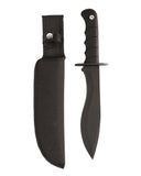 Couteau à lame fixe Mil-Tec lame machette 22 cm acier inoxydable avec fourreau polyester