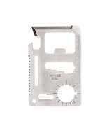 Outil multifonctions Mil-Tec carte de survie 11 fonctions en acier inoxydable avec housse
