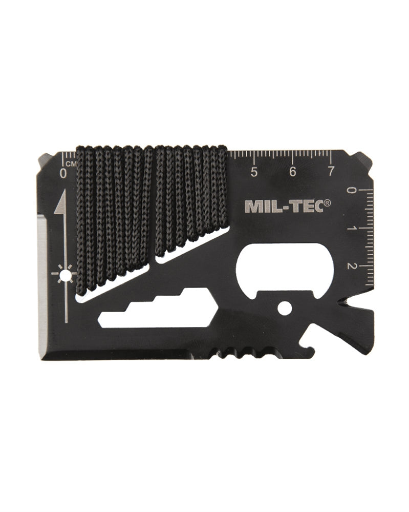 Outil multifonctions Mil-Tec Paracord 12 fonctions en acier 2Cr13 8,5 x 5,3 cm 34 g