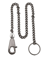 Chaîne porte-couteau Mil-Tec en acier 44,5 cm avec mousqueton et anneau en zinc 40 g