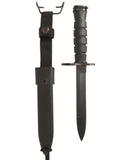 Baïonnette type US M7 Mil-Tec lame acier 420 de 17 cm avec fourreau M10 en ABS