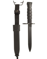 Baïonnette type US M7 Mil-Tec lame acier 420 de 17 cm avec fourreau M10 en ABS