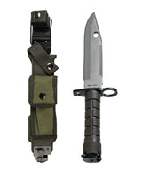 Baïonnette type US M9 Mil-Tec lame acier 420 de 19,5 cm fourreau nylon et kit de secours