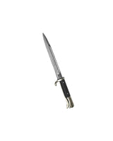 Baïonnette de sortie Mil-Tec nickelée en reproduction lame acier 19,5 cm longueur 32 cm