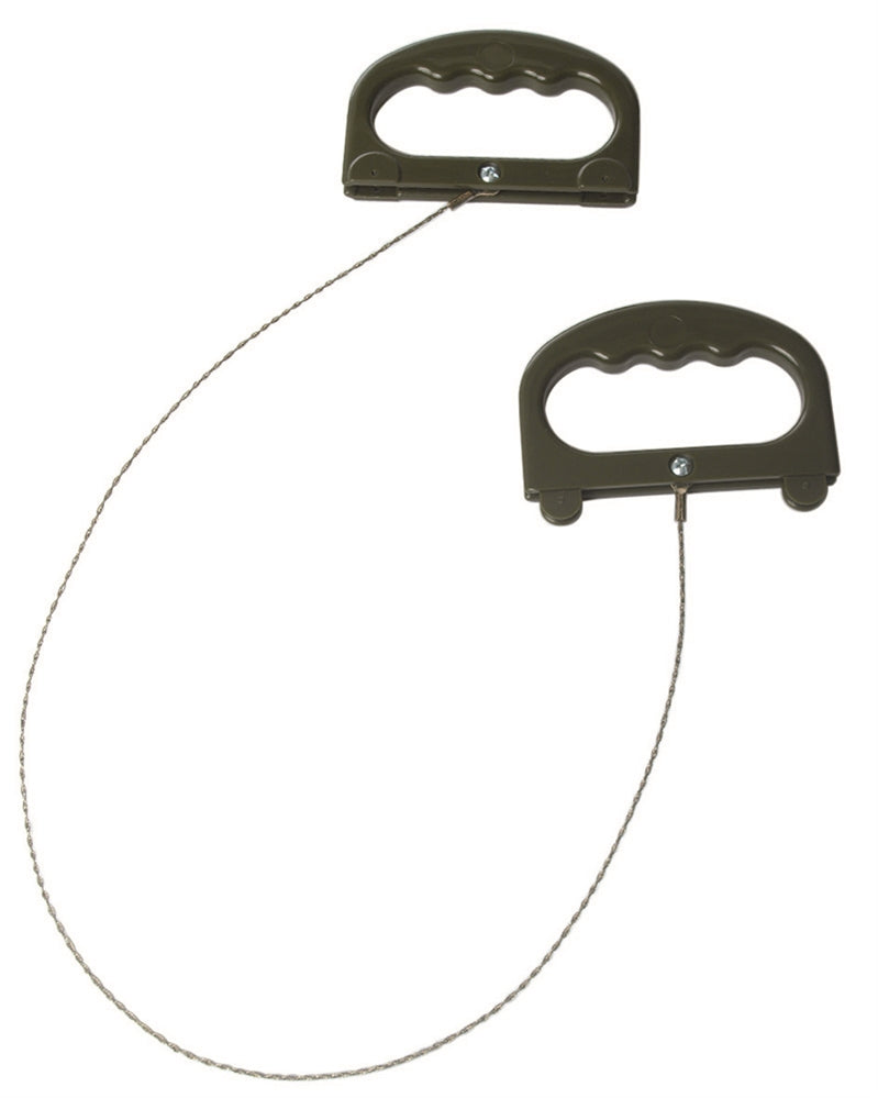 Scie à fil Commando Mil-Tec en acier inoxydable 60 cm 50 g avec poignées en polypropylène