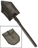 Pelle pliable type US Mil-Tec avec pioche manche en bois 780 g et housse de lame