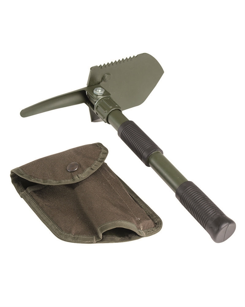 Mini pelle pliable Mil-Tec en acier au carbone démontable avec housse 560 g