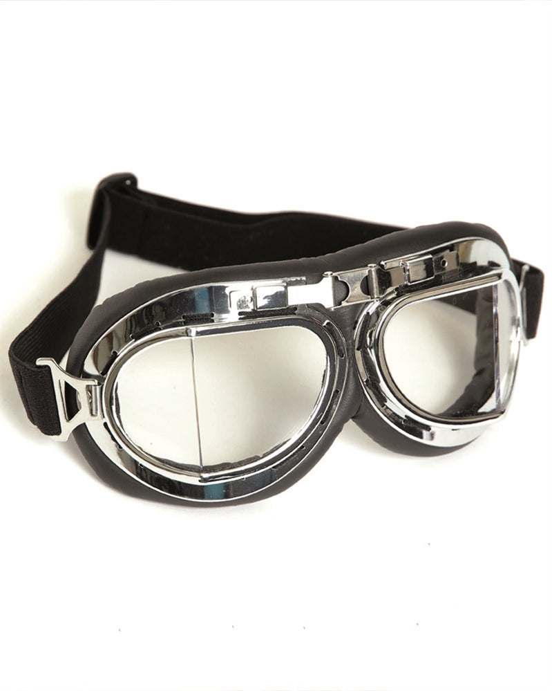 Lunettes de protection type RAF Mil-Tec monture ABS verres inclinés bandeau élastique