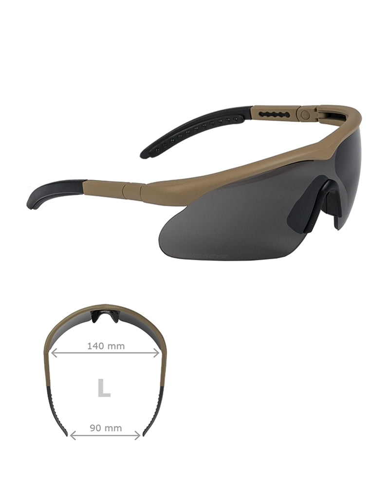 Lunettes de protection Swiss Eye Raptor monture nylon UV-400 et verres de rechange