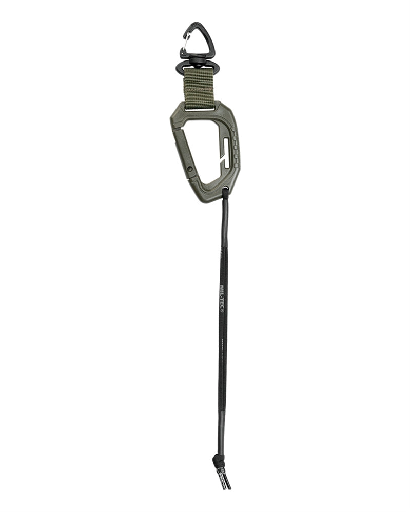 Mousqueton MissionGear Mil-Tec en POM 9 cm avec sangle nylon 27 cm de 37 g