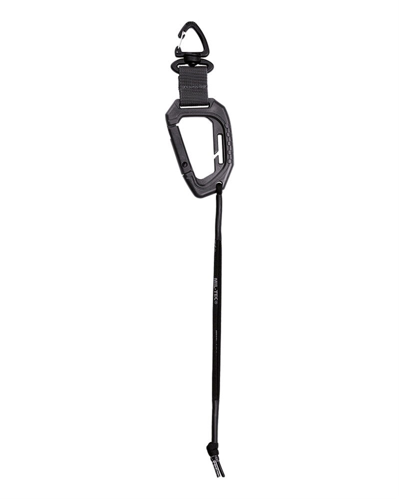 Mousqueton MissionGear Mil-Tec en POM 9 cm avec sangle nylon 27 cm de 37 g
