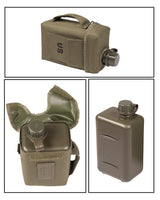 Gourde Mil-Tec Patrol Canteen 2 litres en polyéthylène avec housse et sangle réglable