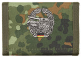 Portefeuille type BW MFH 14,5 x 10 cm avec deux pochettes porte-cartes et insigne