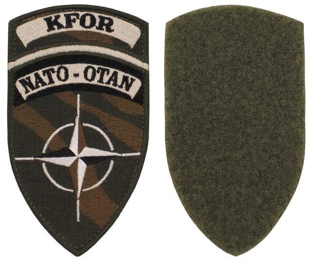 Écusson auto-agrippant de l'OTAN Kfor, surplus comme neuf, lot de 10