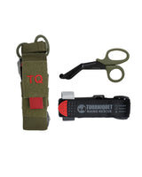 Ensemble garrot tactique Mil-Tec Rhino Rescue 13 x 5 x 7 cm avec platine MOLLE