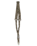 Sangle pour arme 1 point Mil-Tec Basic Bungee polyester avec mousqueton métallique et inserts élastiques