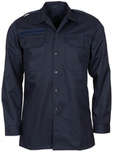 Chemise de campagne néerlandaise à manches longues en coton et polyester, surplus d'occasion, lot de 10