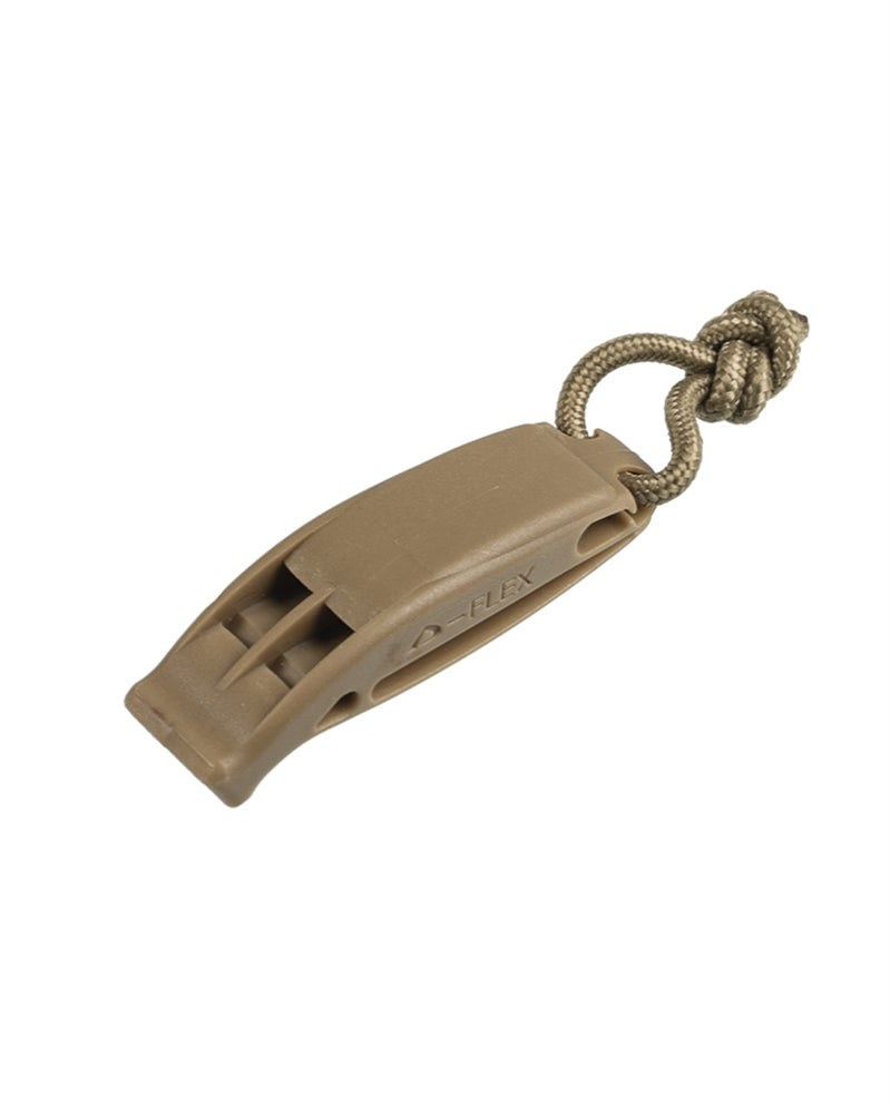Sifflet Tactical MOLLE Mil-Tec en polyoxyméthylène, lot de deux avec cordon, EN ISO 12402-8