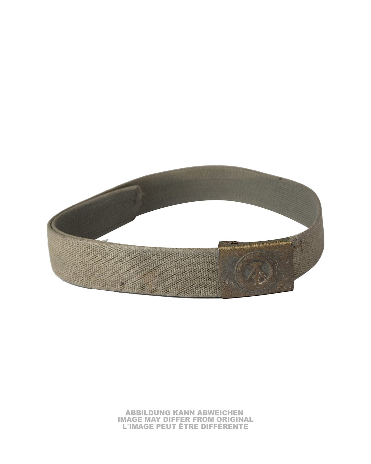 Ceinturon sanglé de l'armée est-allemande, ancien modèle cousu, occasion