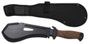 Machette Extrem MFH lame acier 3Cr13 de 4,5 mm avec dos scie et coupe-sangle