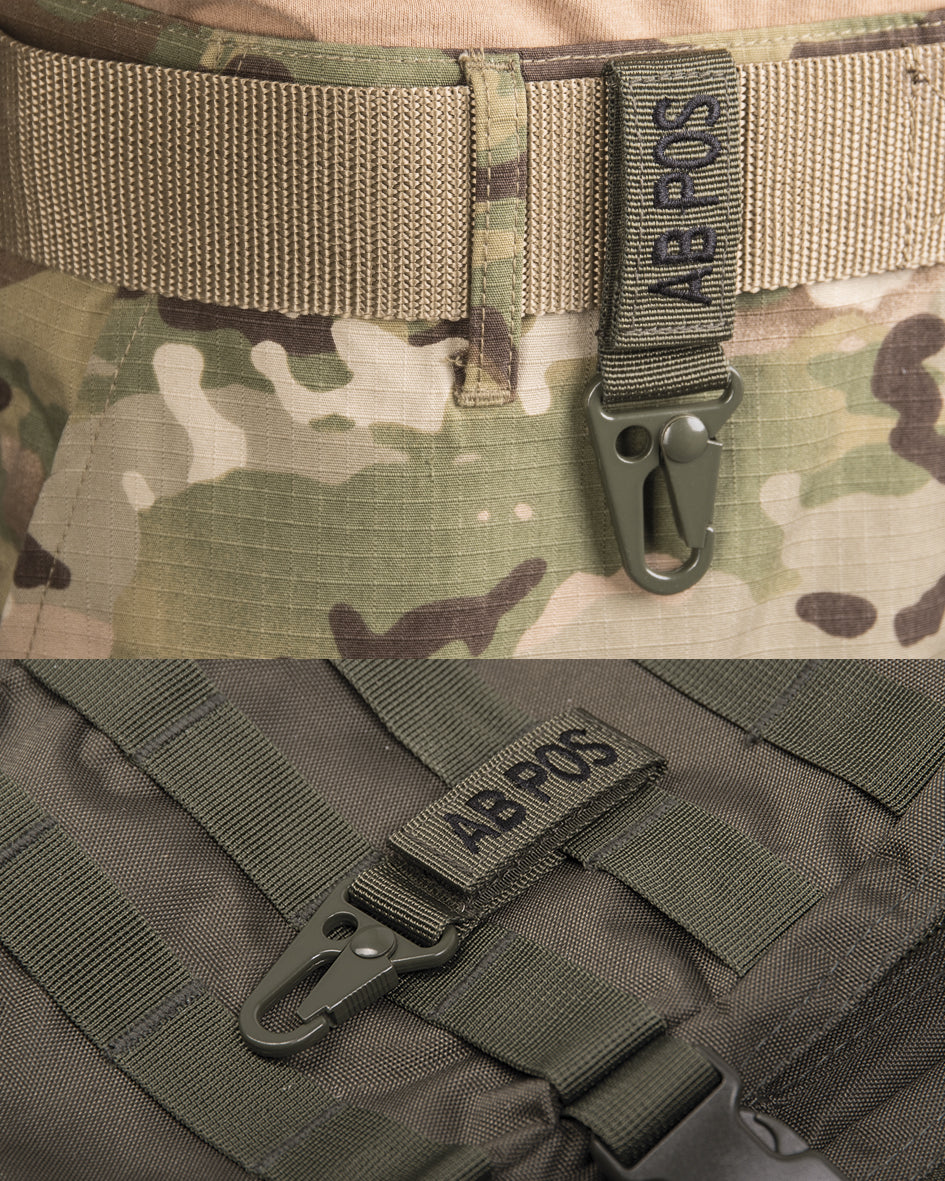 Porte-clés tactiques groupe sanguin AB positif Mil-Tec lot de 5 en polypropylène