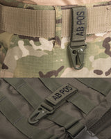 Porte-clés tactiques groupe sanguin AB positif Mil-Tec lot de 5 en polypropylène