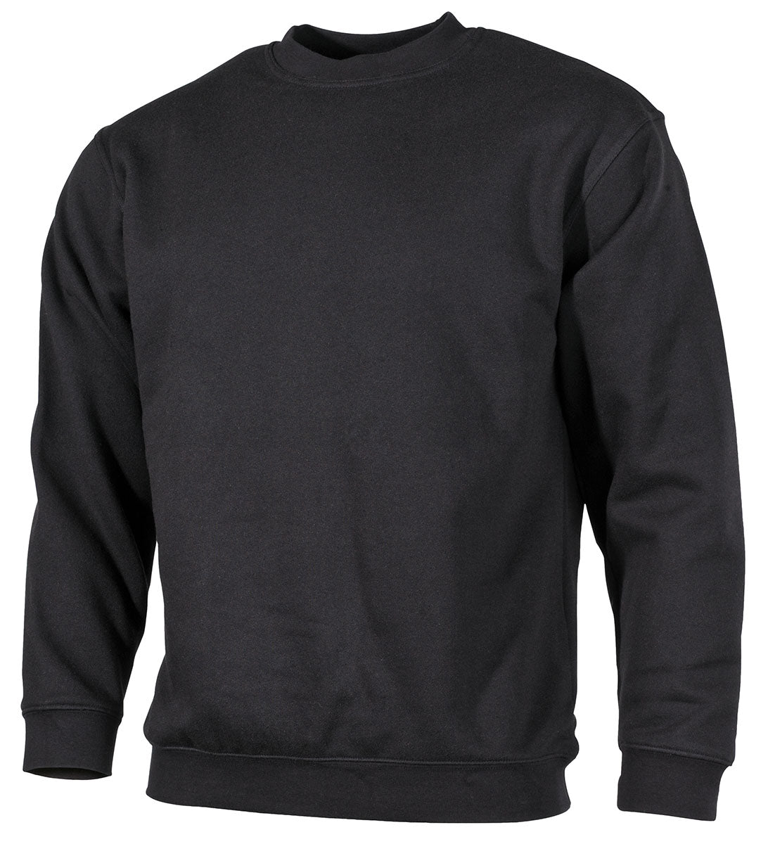 Sweat-shirt col rond MFH 340 g/m² polycoton bords-côtes et col renforcé