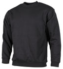 Sweat-shirt col rond MFH 340 g/m² polycoton bords-côtes et col renforcé