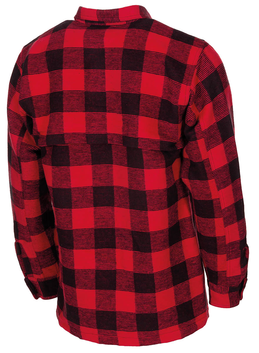 Chemise de bûcheron Fox Outdoor en flanelle épaisse de coton dos double épaisseur