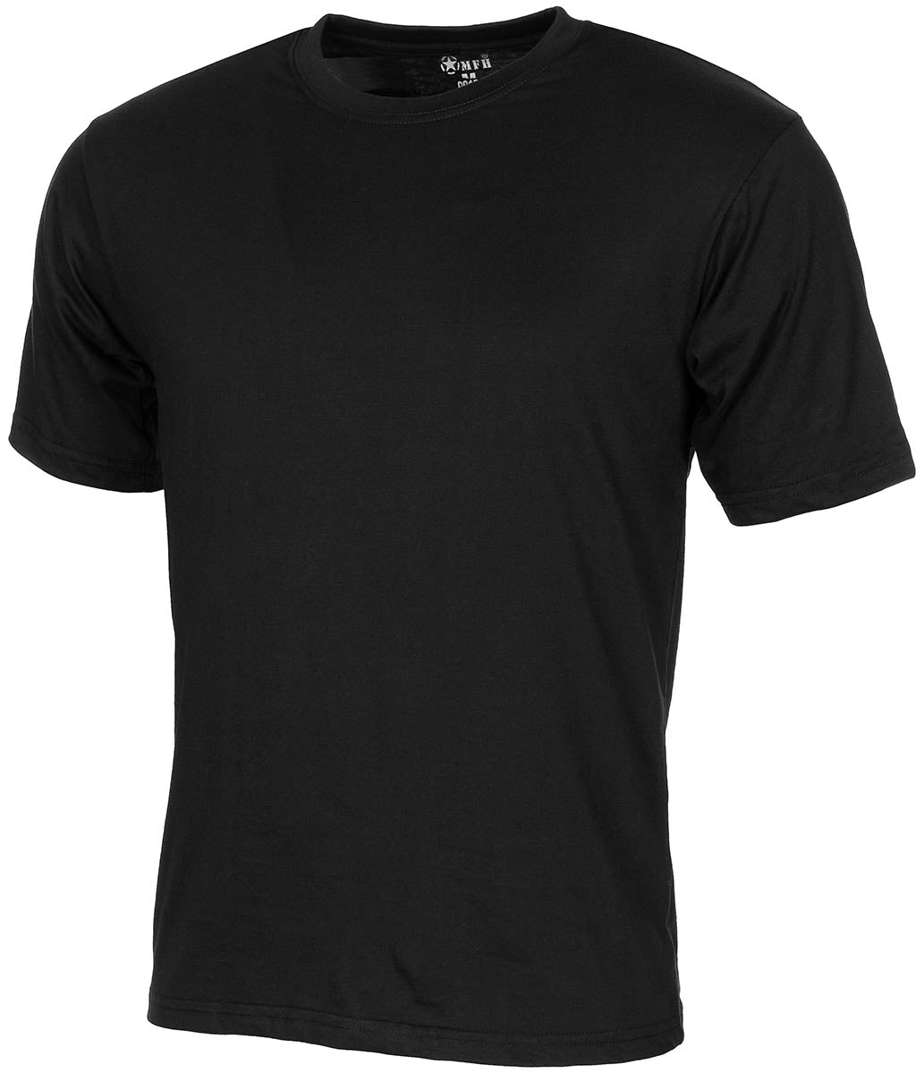 T-shirt US Streetstyle MFH en coton jersey simple 140-145 g/m² col renforcé