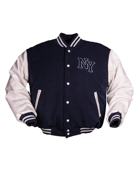 Blouson Mil-Tec NY Baseball ouaté 200 g/m² avec manches en similicuir et bords-côtes