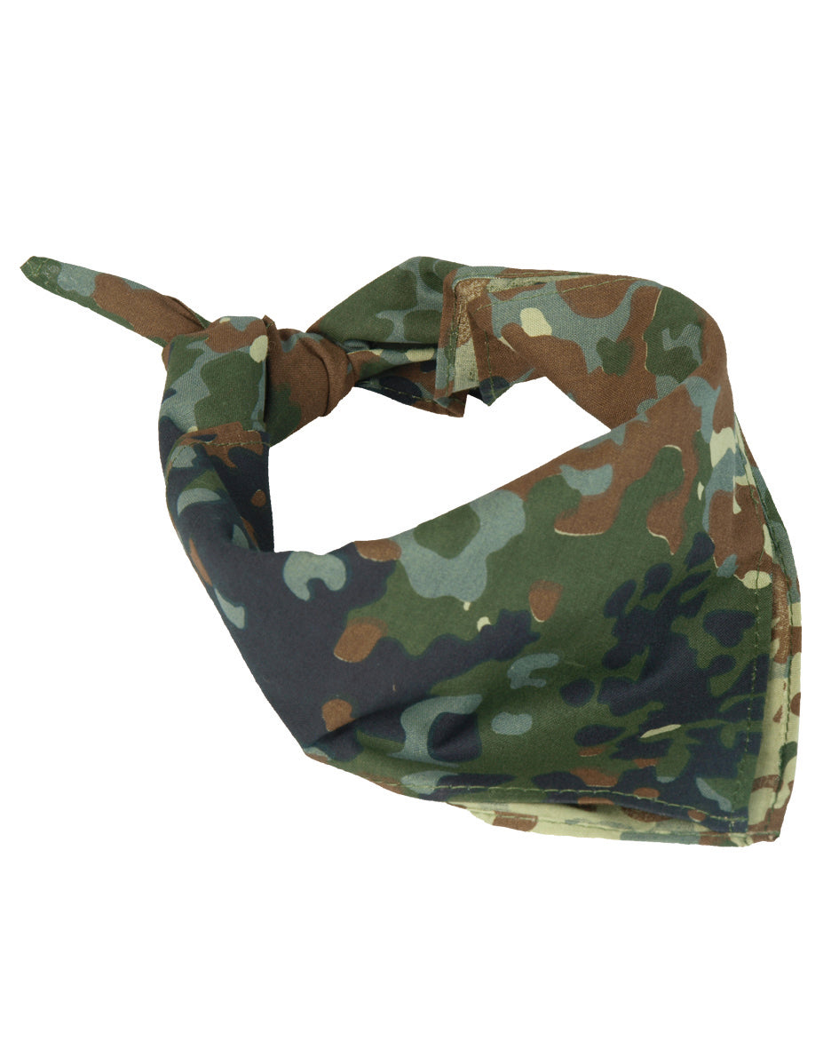 Bandana Mil-Tec en coton 53,5 x 53,5 cm à porter en tour de cou ou en couvre-chef