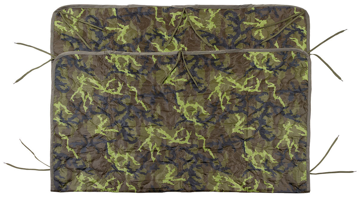 Poncho Liner MFH couverture matelassée 210 x 150 cm avec 16 liens de fixation