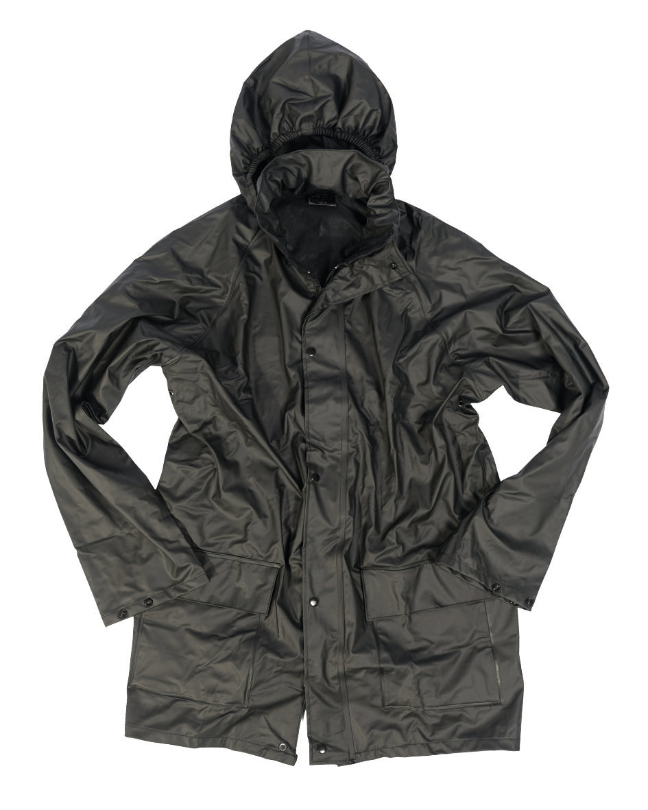 Veste de pluie Mil-Tec Quickpack en nylon enduit 3 000 mm 260 g avec sac de rangement
