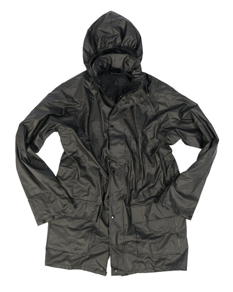 Veste de pluie Mil-Tec Quickpack en nylon enduit 3 000 mm 260 g avec sac de rangement