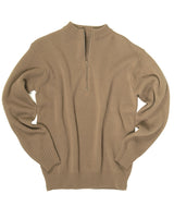 Pull type armée suisse Mil-Tec en polyacrylique col rond à fermeture à glissière profonde