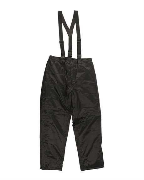 Pantalon chaud Mil-Tec en polyester enduit PVC garni 160 g/m² avec bretelles réglables