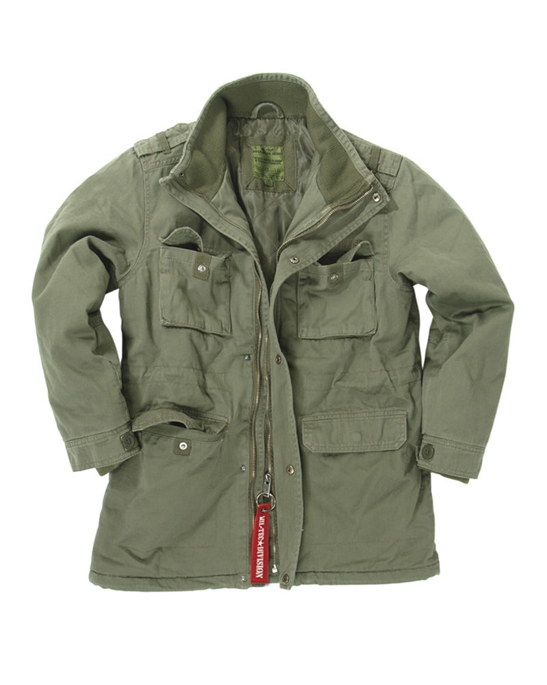 Veste doublée Mil-Tec type Ranger pour enfant en coton twill prélavé et quatre poches