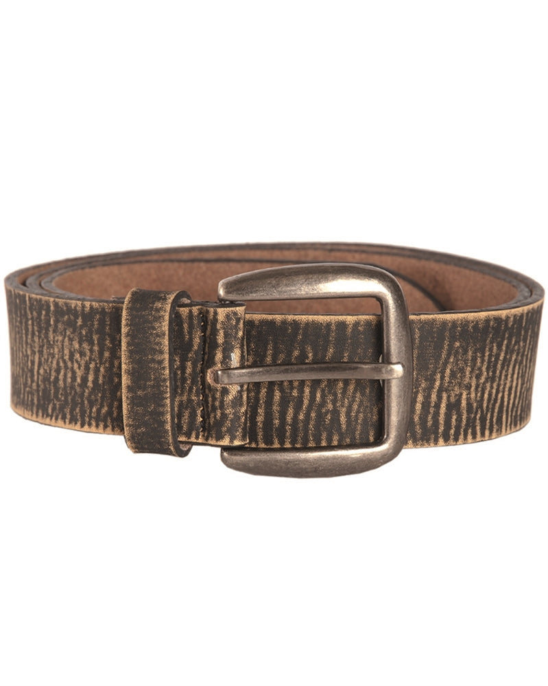 Ceinture Mil-Tec en cuir de bovin enduit polyuréthane largeur 4 cm à boucle en zinc